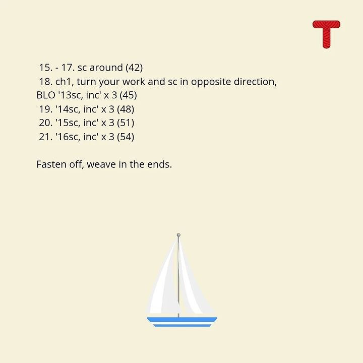 sailing boat free pattern