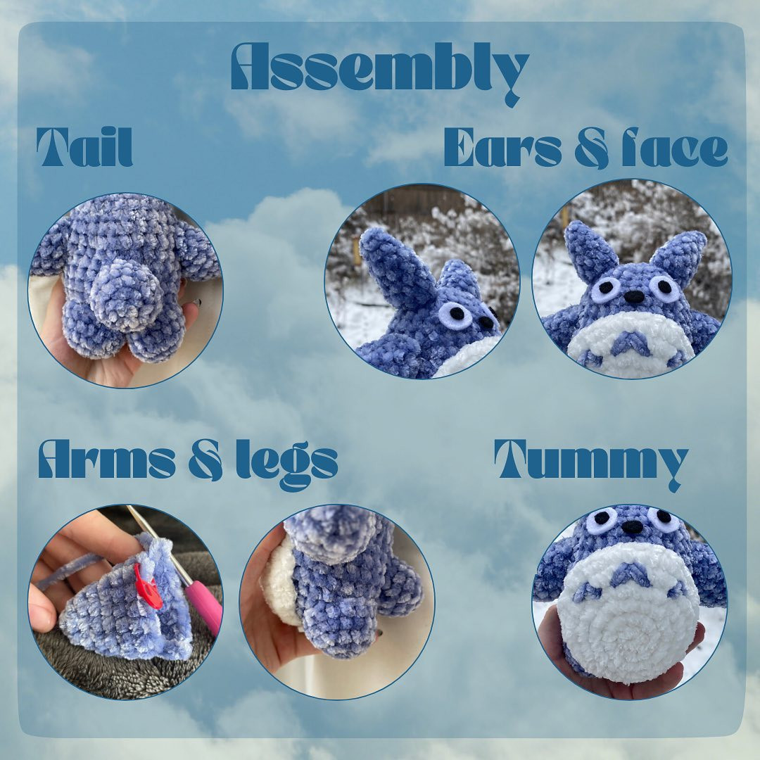 small totoro crochet pattern