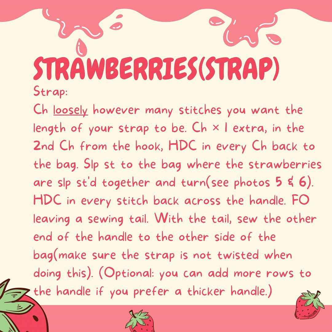 strawberry purse free pattern