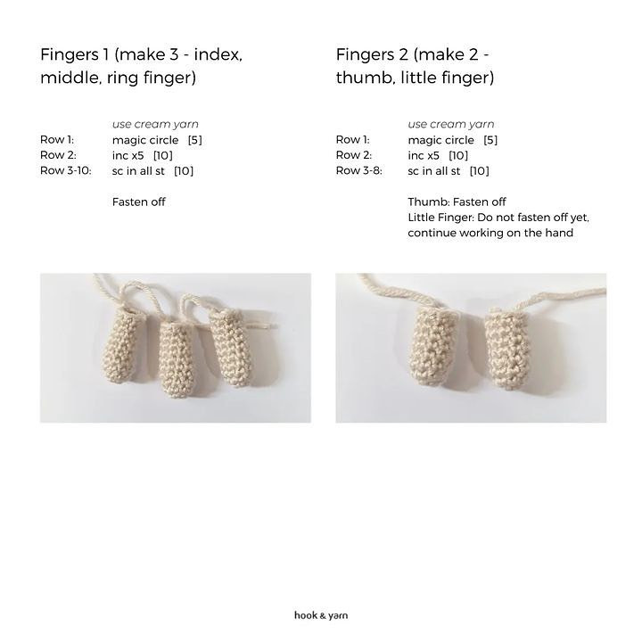 thing free crochet  pattern, hand character in wednesday movie