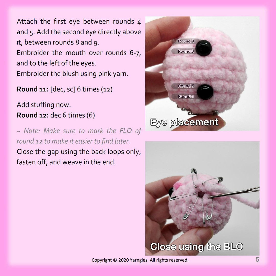 tiny lolly no sew crochet pattern