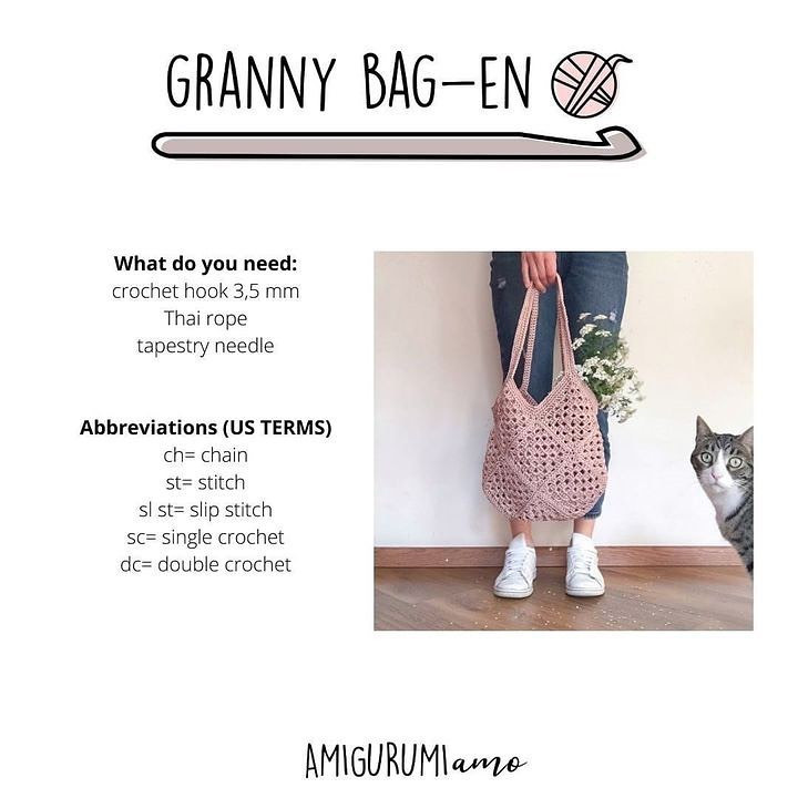 tutorial granny bag-en amigurumi