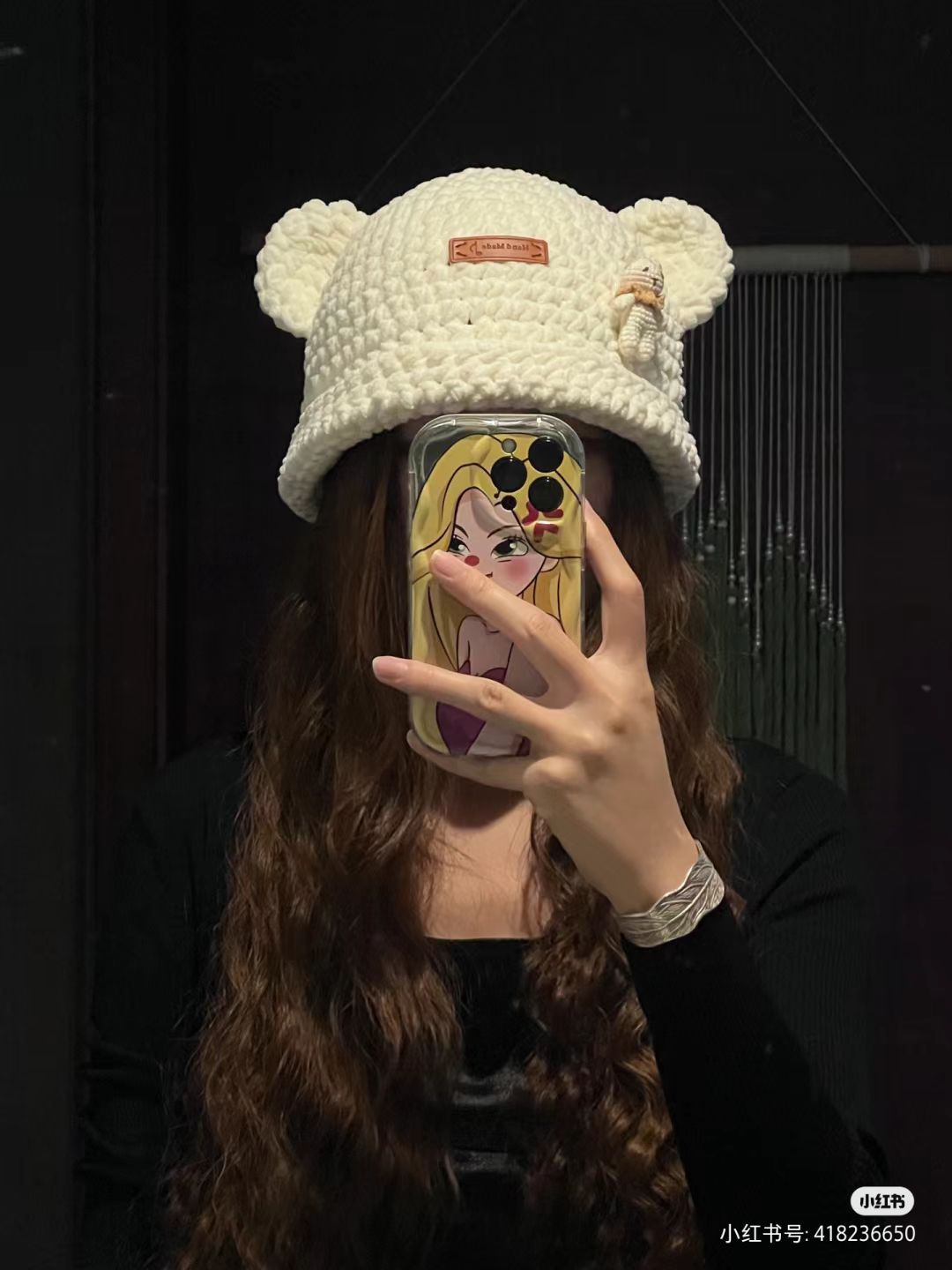 White bear hat crochet pattern
