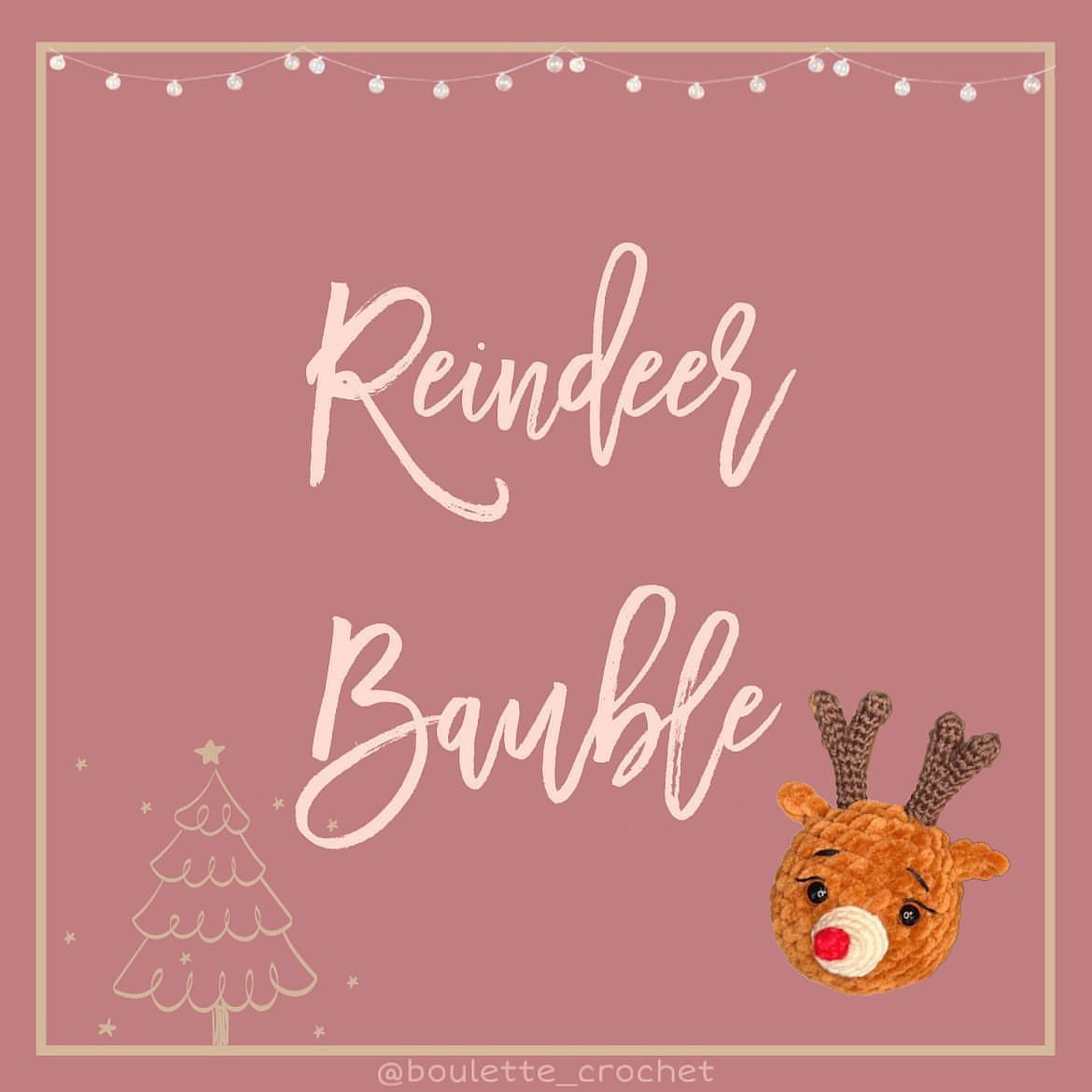 your reindeer bauble is ready.