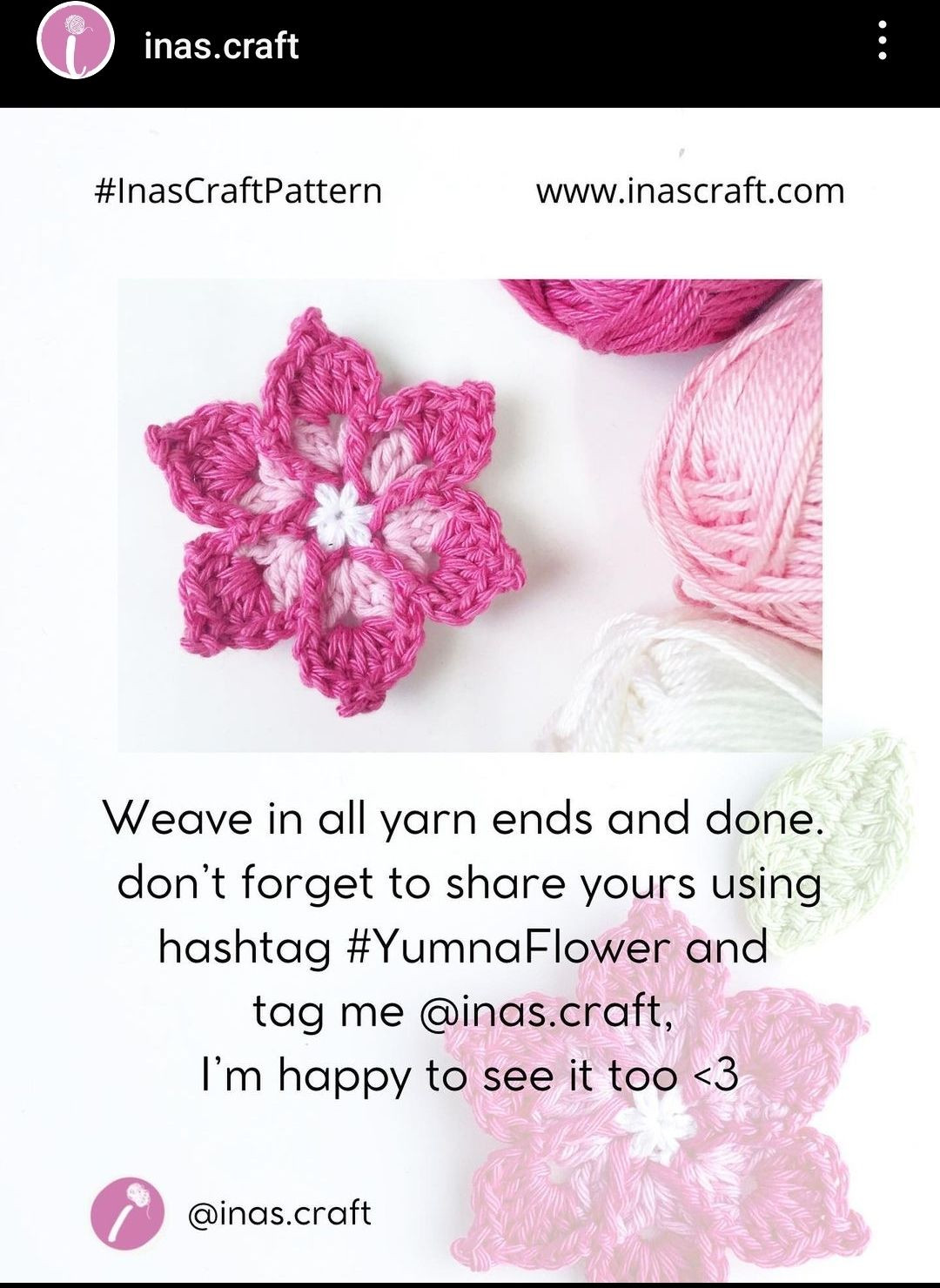 yumna flower crochet pattern