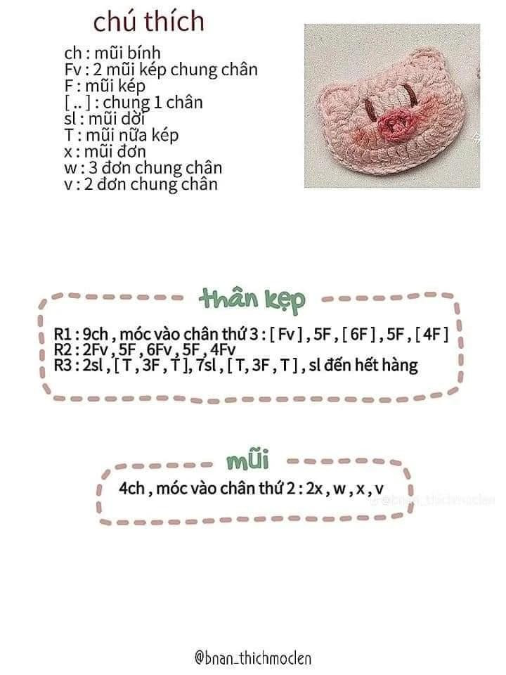 10 chart móc kẹp tóc tuyệt đẹp cho người mới tập. kẹp tóc trái tim, kẹp tóc heo hồng, kẹp tóc ếch xanh, kẹp tóc cá hề. kẹp tóc ếch xanh mắt lồi. kẹp tóc quả dứa.