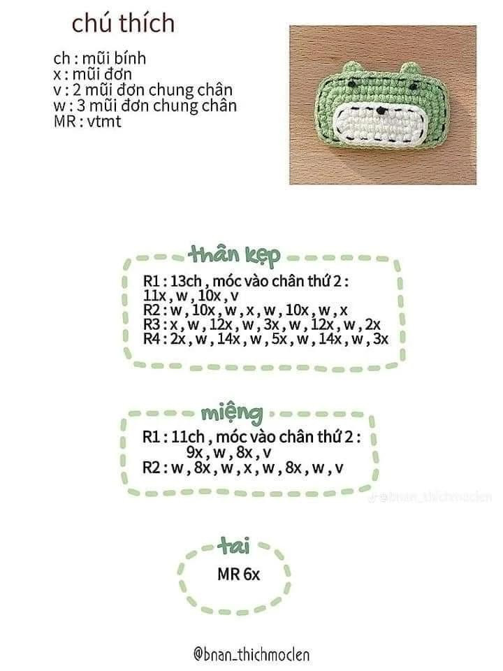 10 chart móc kẹp tóc tuyệt đẹp cho người mới tập. kẹp tóc trái tim, kẹp tóc heo hồng, kẹp tóc ếch xanh, kẹp tóc cá hề. kẹp tóc ếch xanh mắt lồi. kẹp tóc quả dứa.