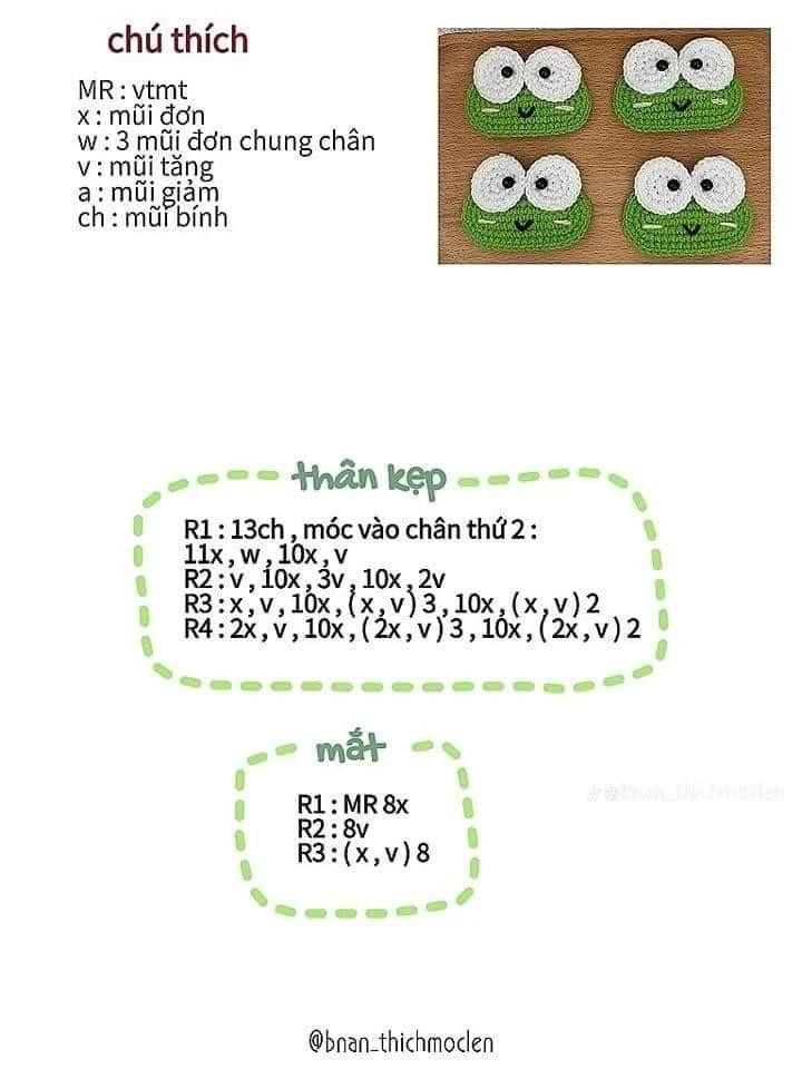 10 chart móc kẹp tóc tuyệt đẹp cho người mới tập. kẹp tóc trái tim, kẹp tóc heo hồng, kẹp tóc ếch xanh, kẹp tóc cá hề. kẹp tóc ếch xanh mắt lồi. kẹp tóc quả dứa.