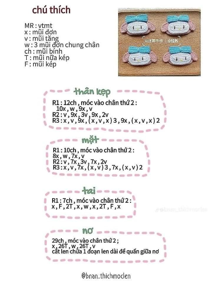 10 chart móc kẹp tóc tuyệt đẹp cho người mới tập. kẹp tóc trái tim, kẹp tóc heo hồng, kẹp tóc ếch xanh, kẹp tóc cá hề. kẹp tóc ếch xanh mắt lồi. kẹp tóc quả dứa.