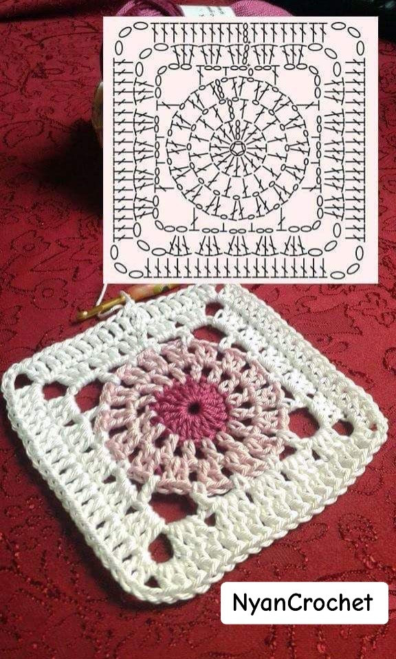 15 square crochet chart patterns