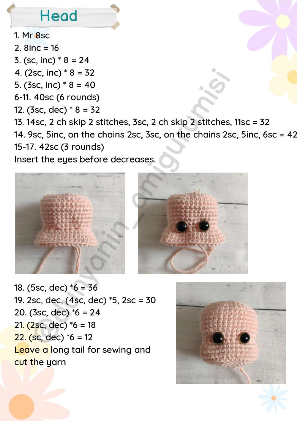 5 dwarfs crochet pattern