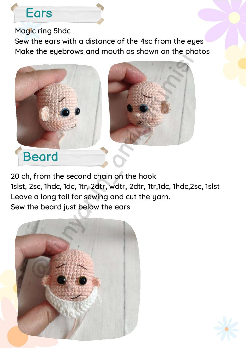 5 dwarfs crochet pattern