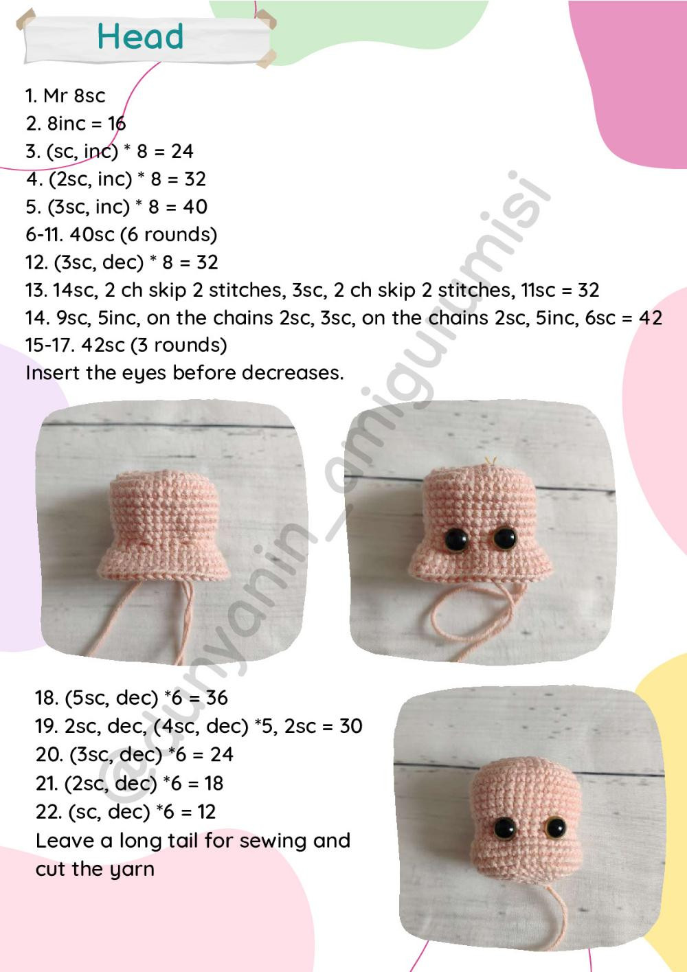 5 dwarfs crochet pattern