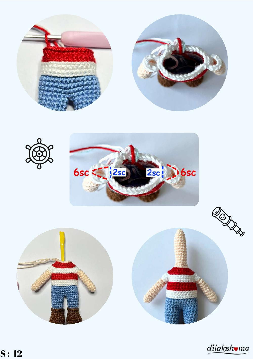 Adventurous Jake English Crochet Pattern