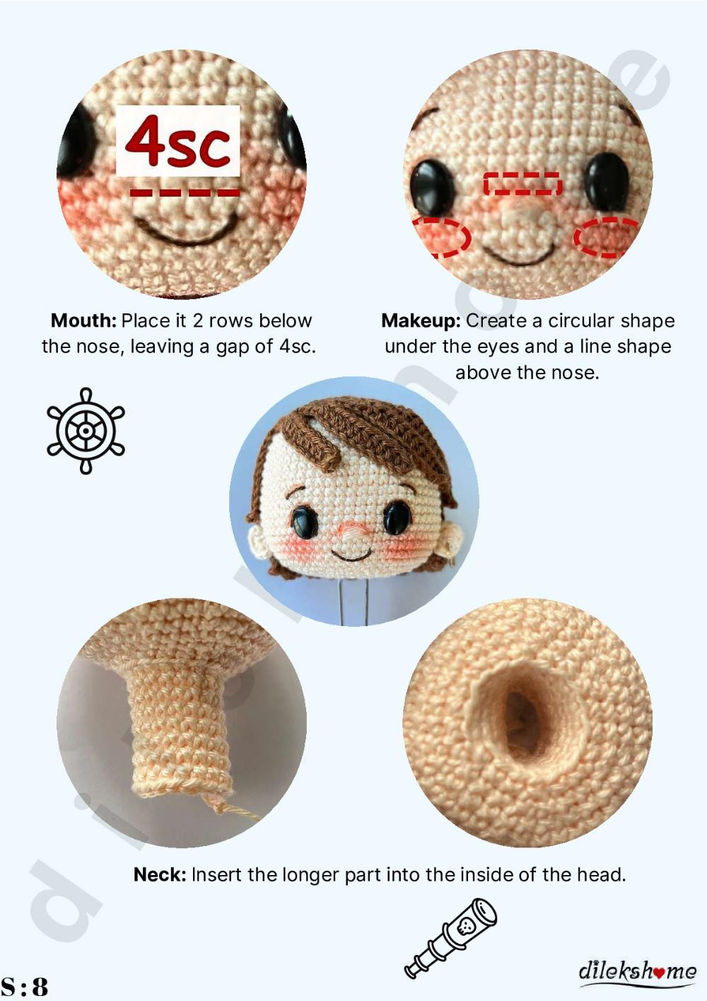 Adventurous Jake English Crochet Pattern