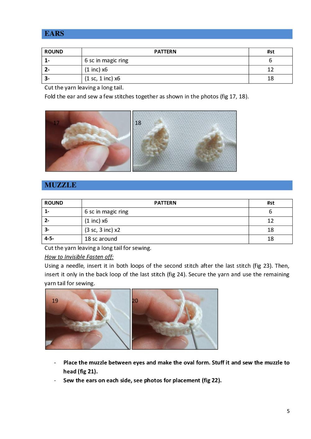 Baby Sheep Teether crochet pattern