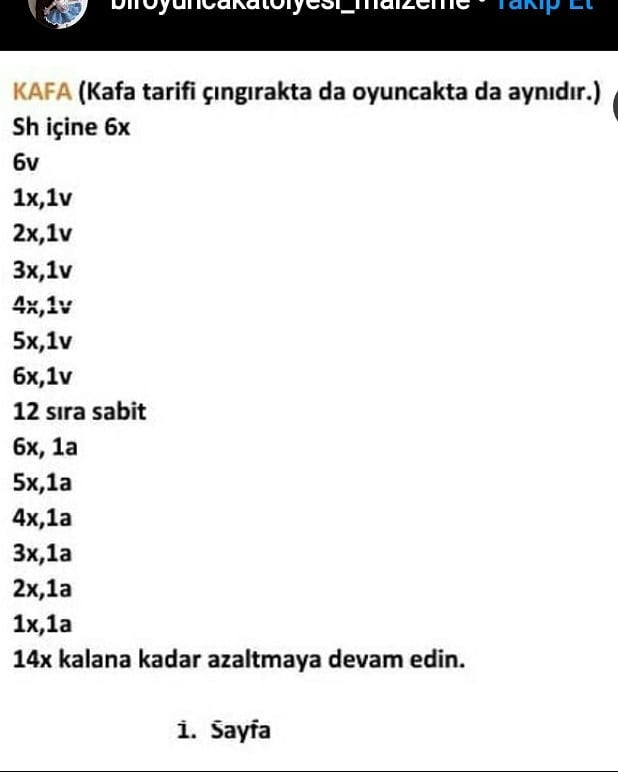 Beyaz göbekli turuncu tilki çıngırağı tığ işi tarifi.