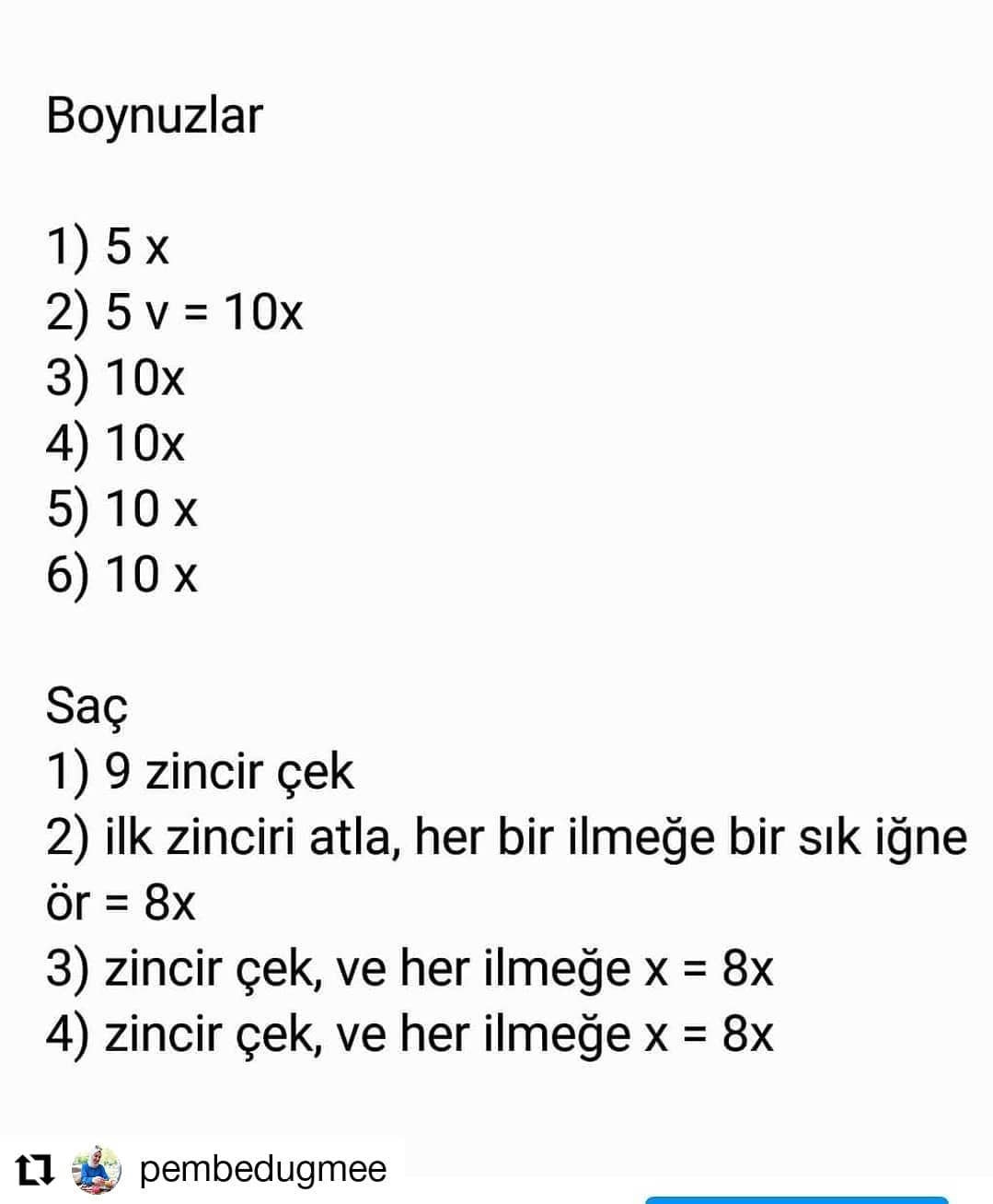 Beyaz inek kafası, pembe namlu, sarı boynuz, siyah gözlü tığ işi kanca modeli.