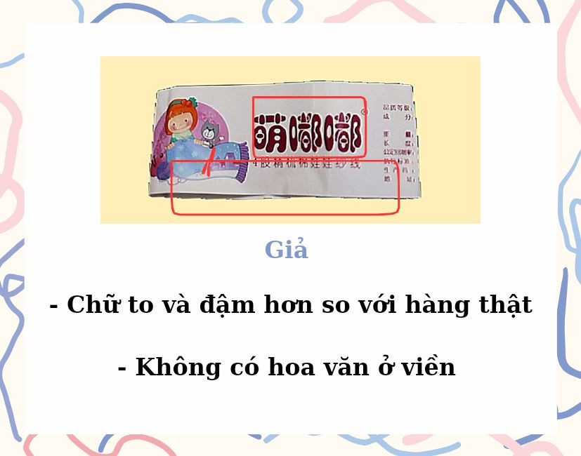 Cách phân biệt baby yarn thật và giả.