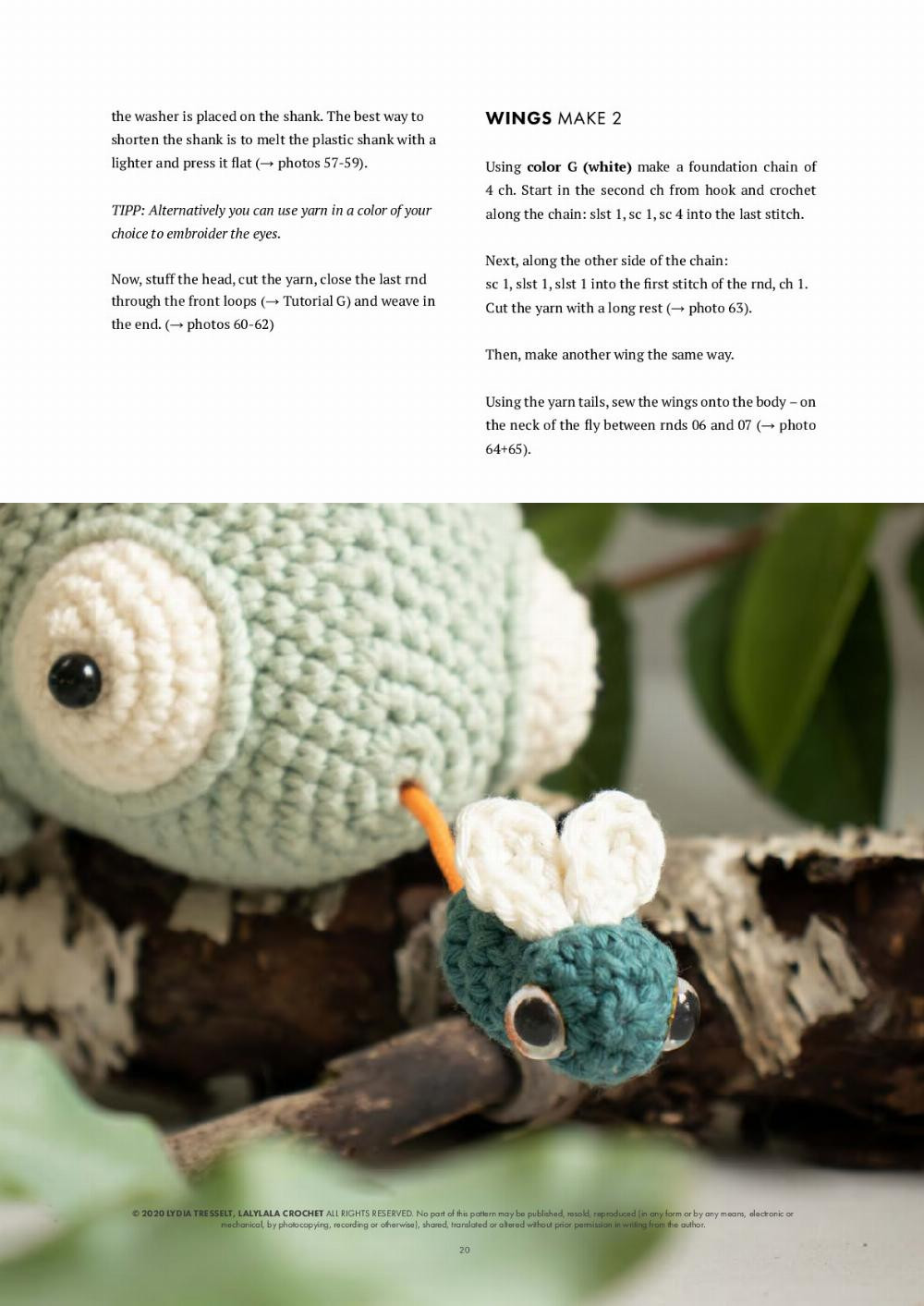 Crochet Kit . Chameleon Conrad . Musical Toy – Lalylala Amigurumi