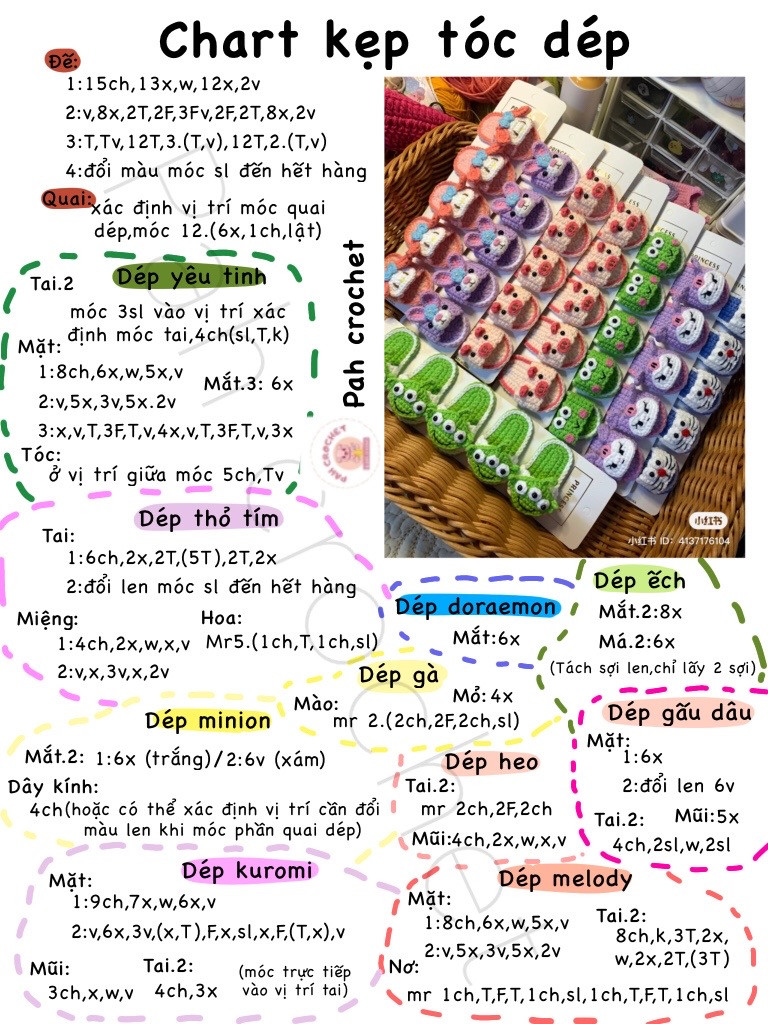 chart kẹp tóc dép