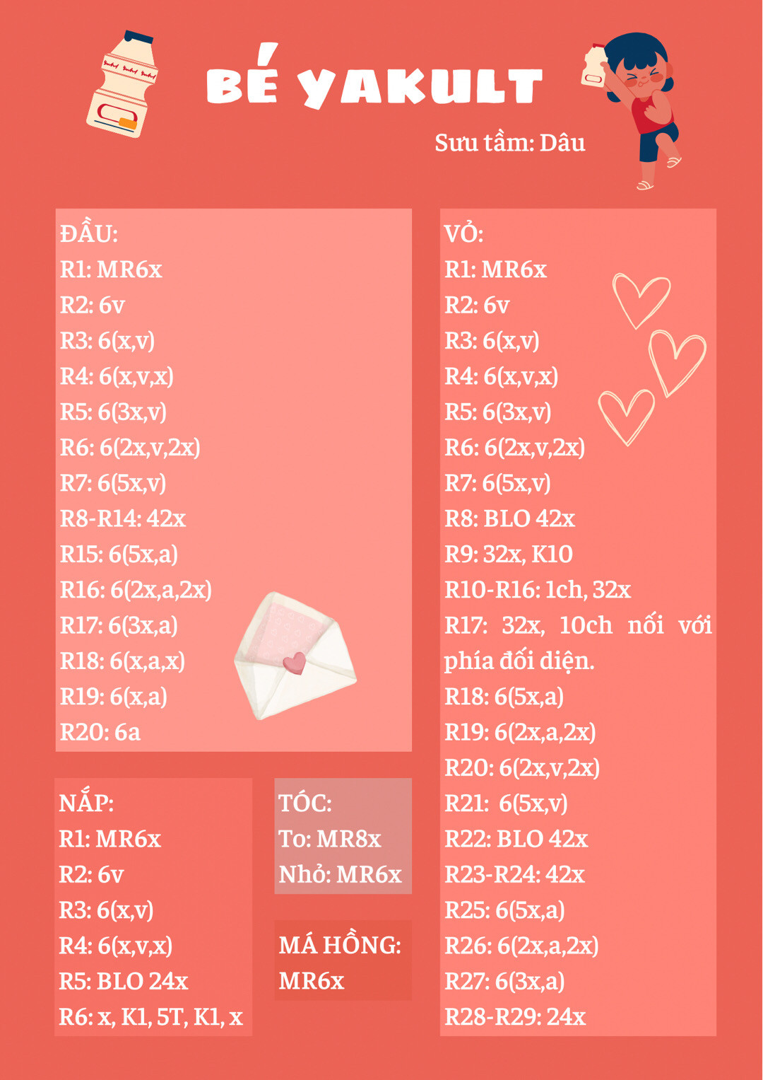 chart móc bé yakult