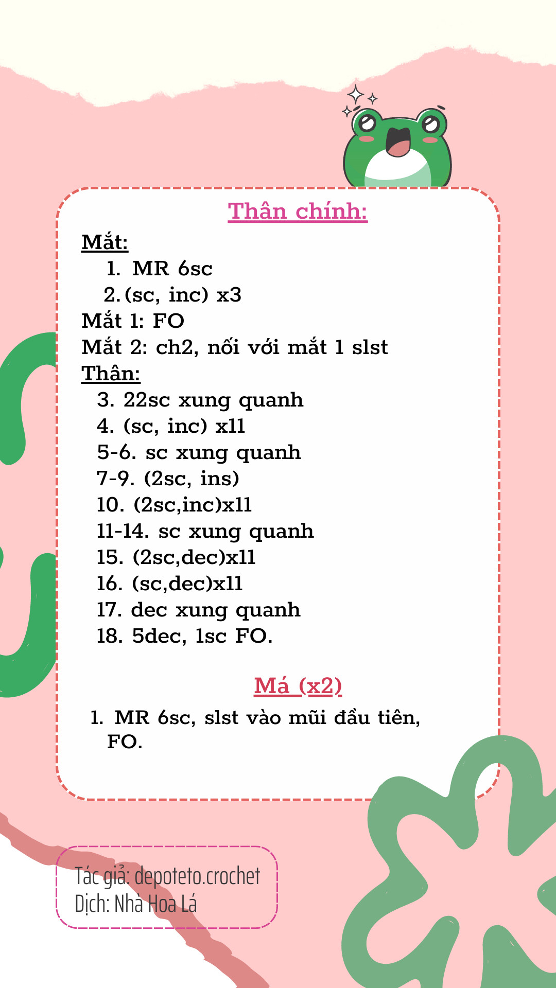 chart móc chunky froggy