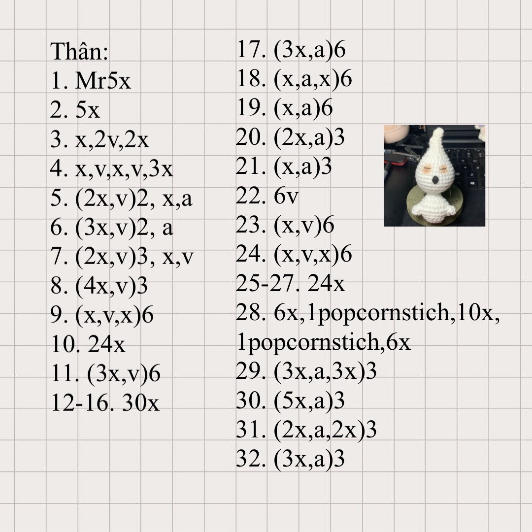 chart móc con ma và bé vô diện.