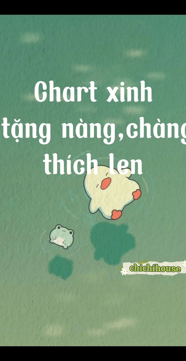 chart móc con vịt đầu màu trắng, thân màu xanh