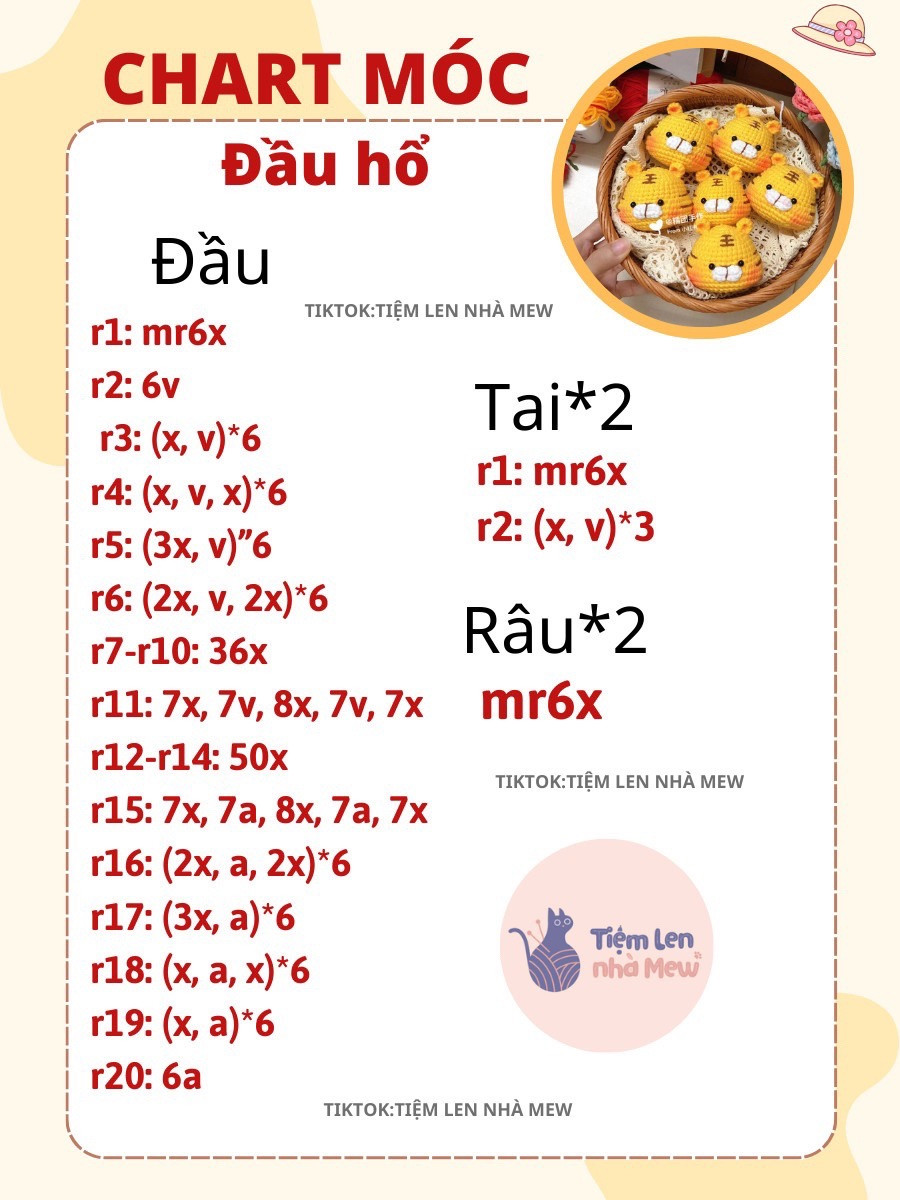 chart móc đầu hổ