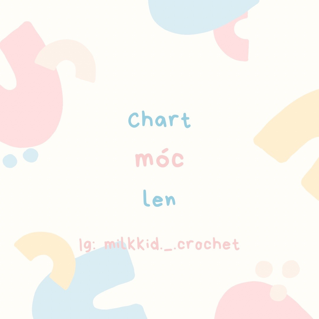 chart móc hoa tulip màu vàng, màu hồng, màu tím