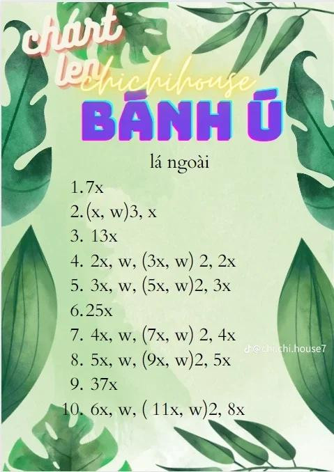 chart móc len bánh ú