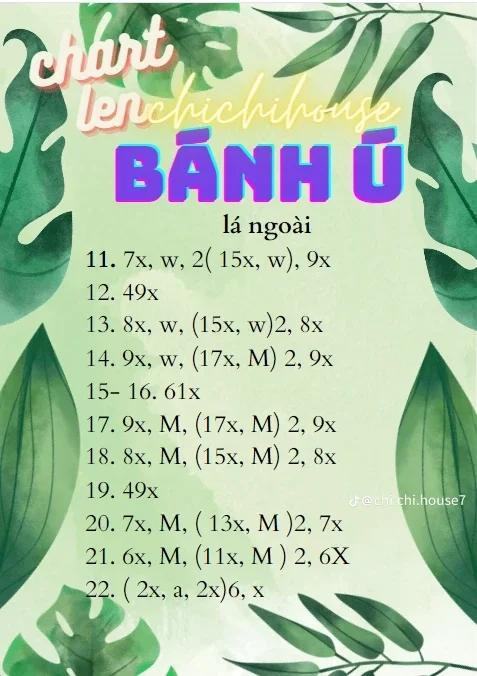 chart móc len bánh ú