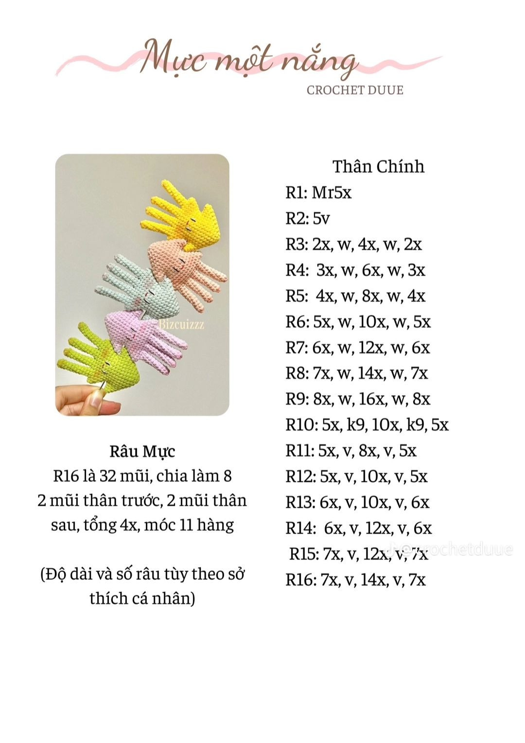 chart móc mực một nắng