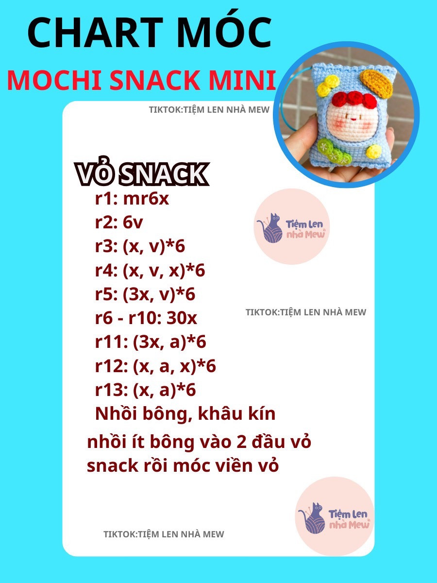 chart móc snack mini