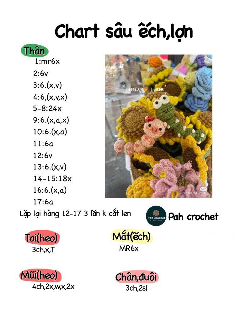 chart sâu ếch lợn