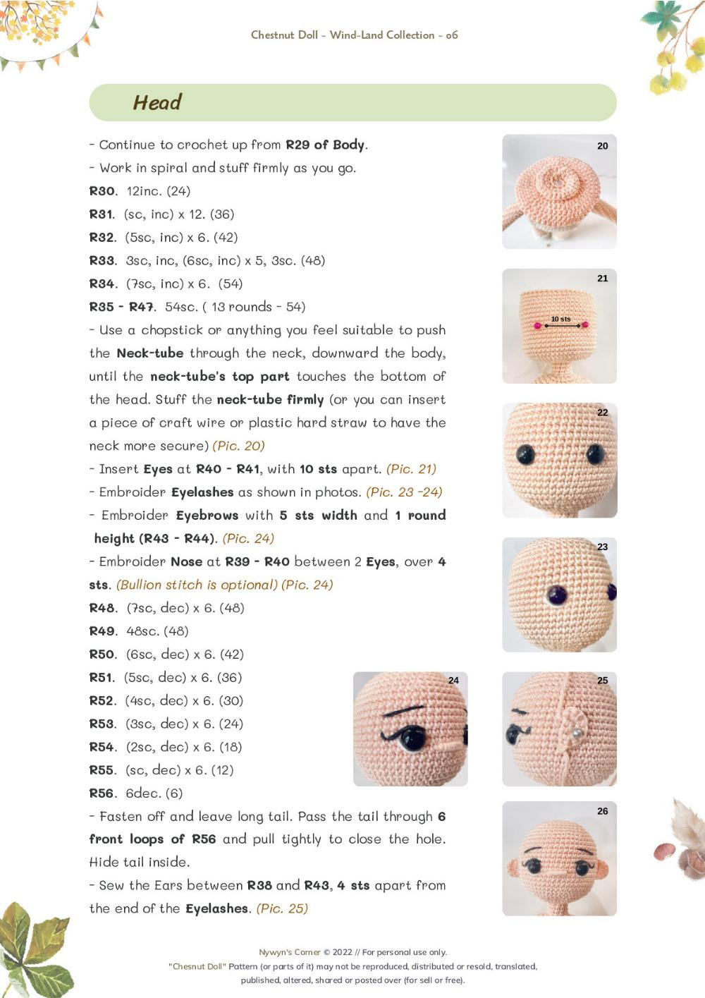 chestnus doll crochet pattern