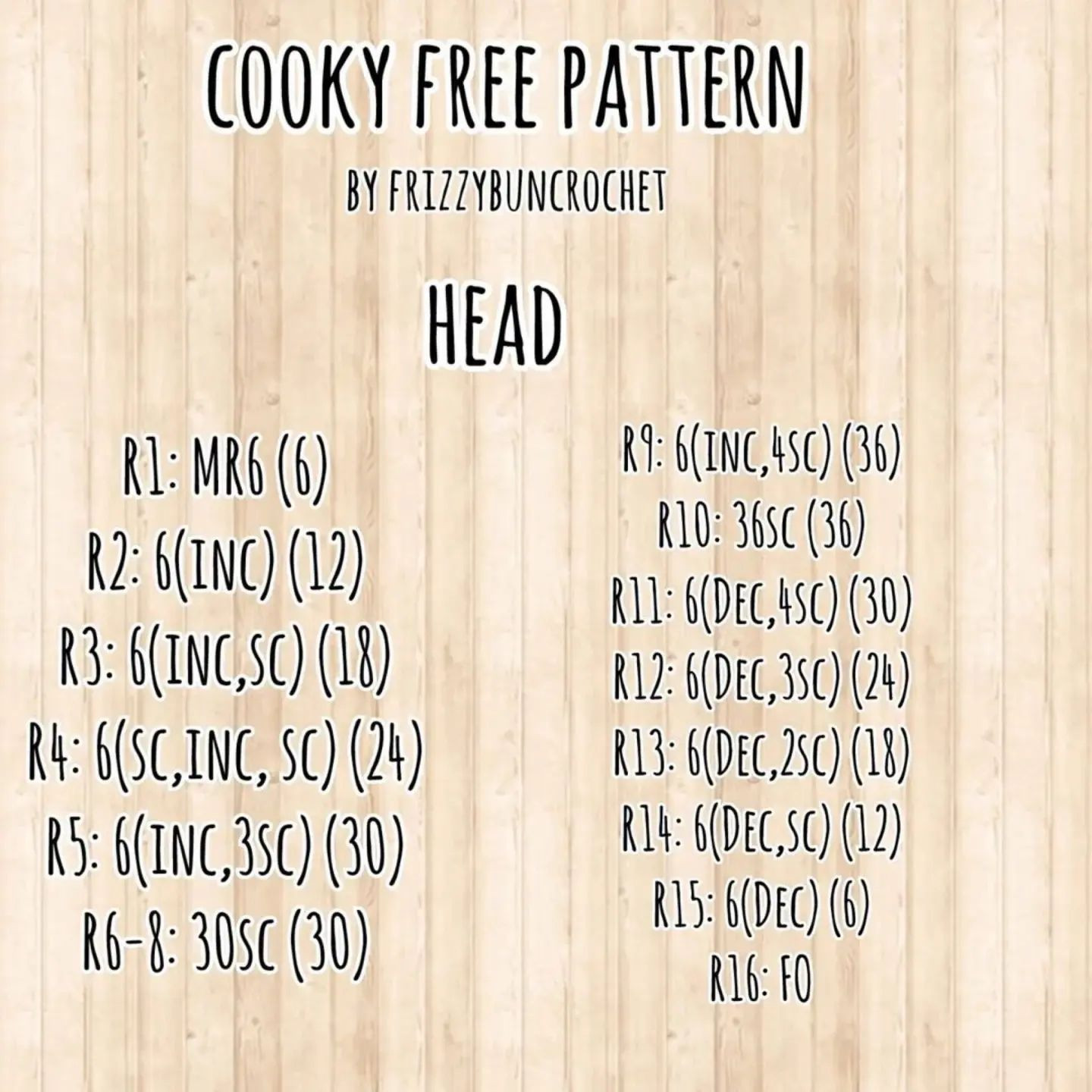 cooky free pattern like save follow