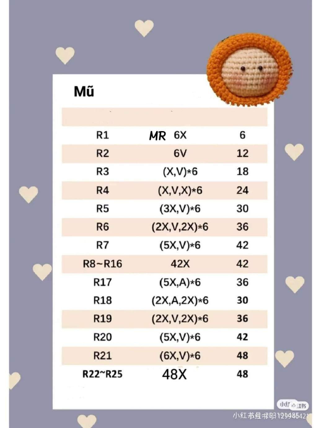 Crochet pattern for flower pot dumplings