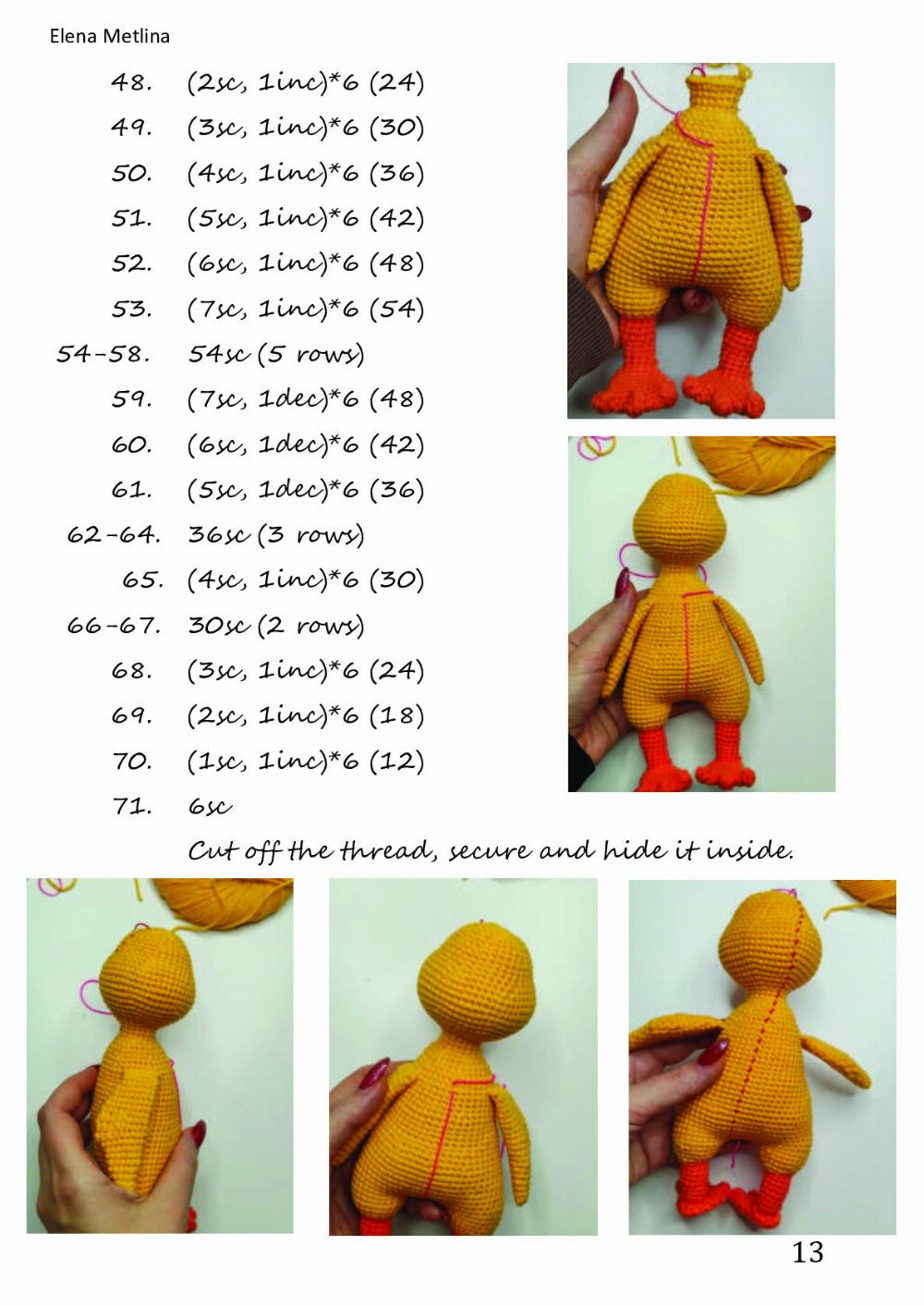 crochet pattern gosling