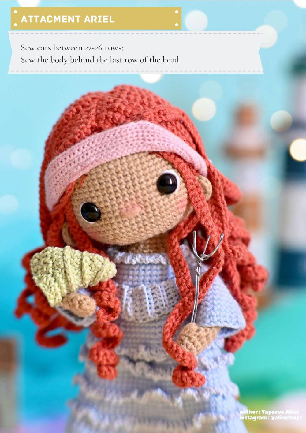 CROCHET PATTERN PRINCESS ARIEL