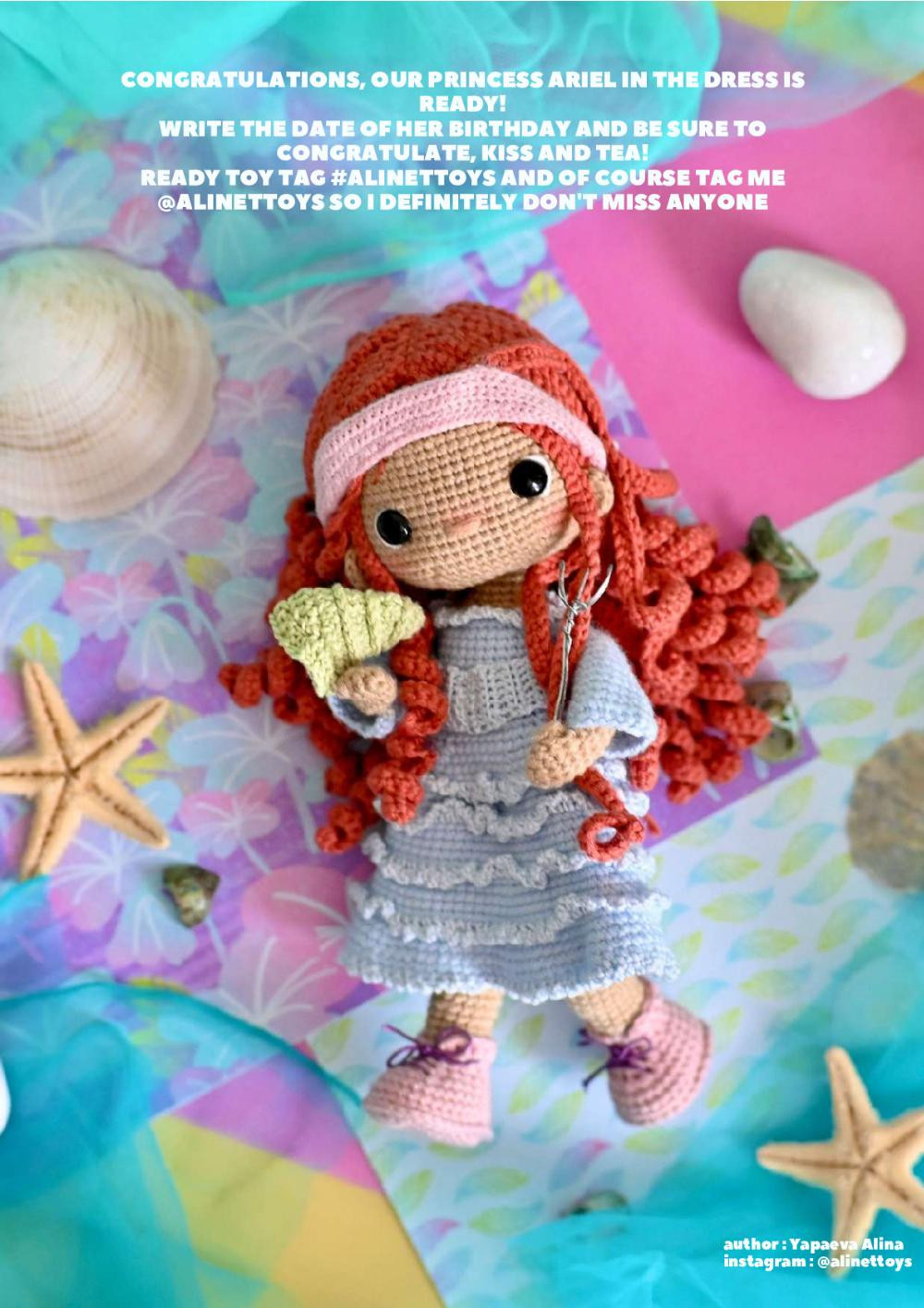 CROCHET PATTERN PRINCESS ARIEL