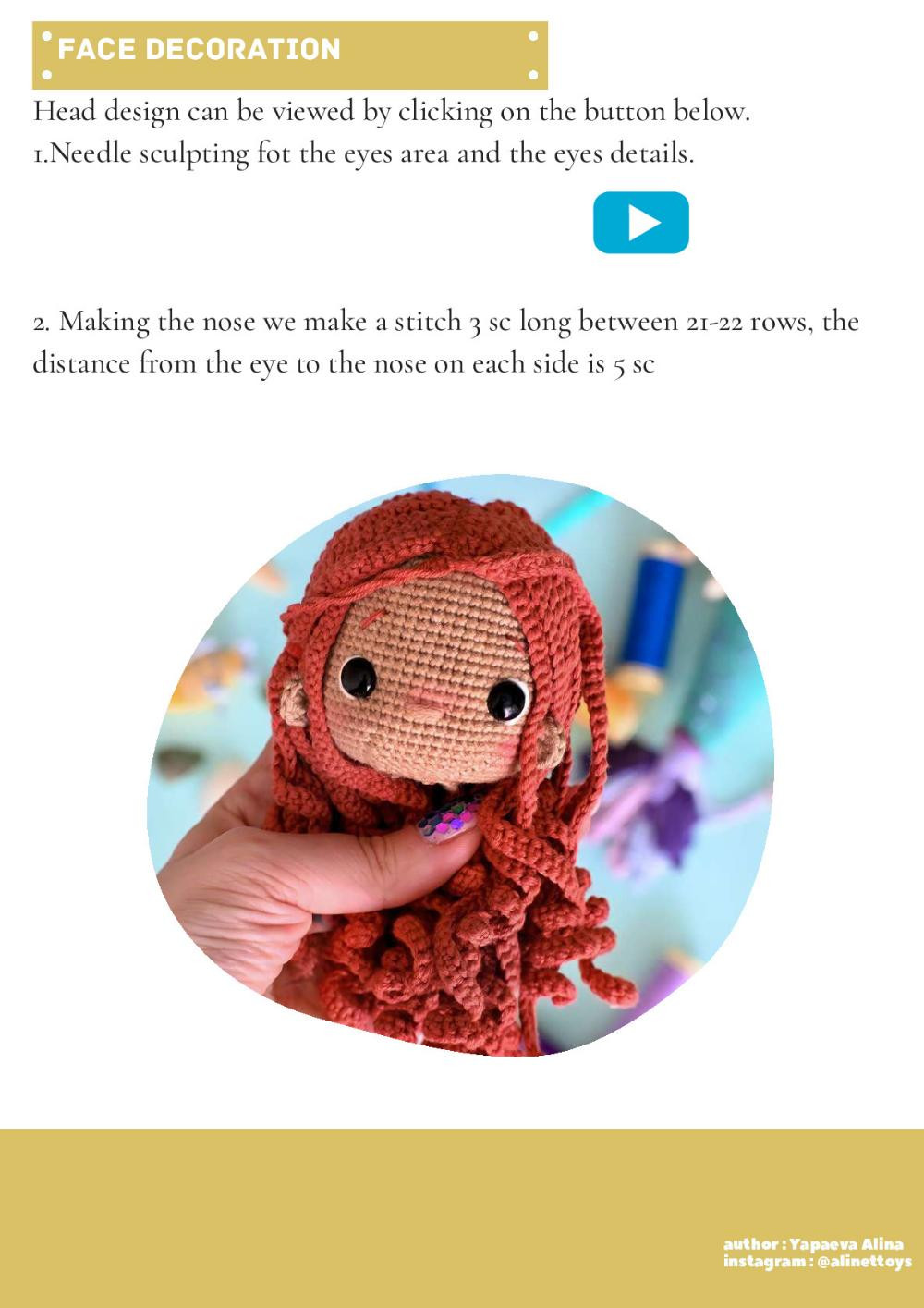 CROCHET PATTERN PRINCESS ARIEL