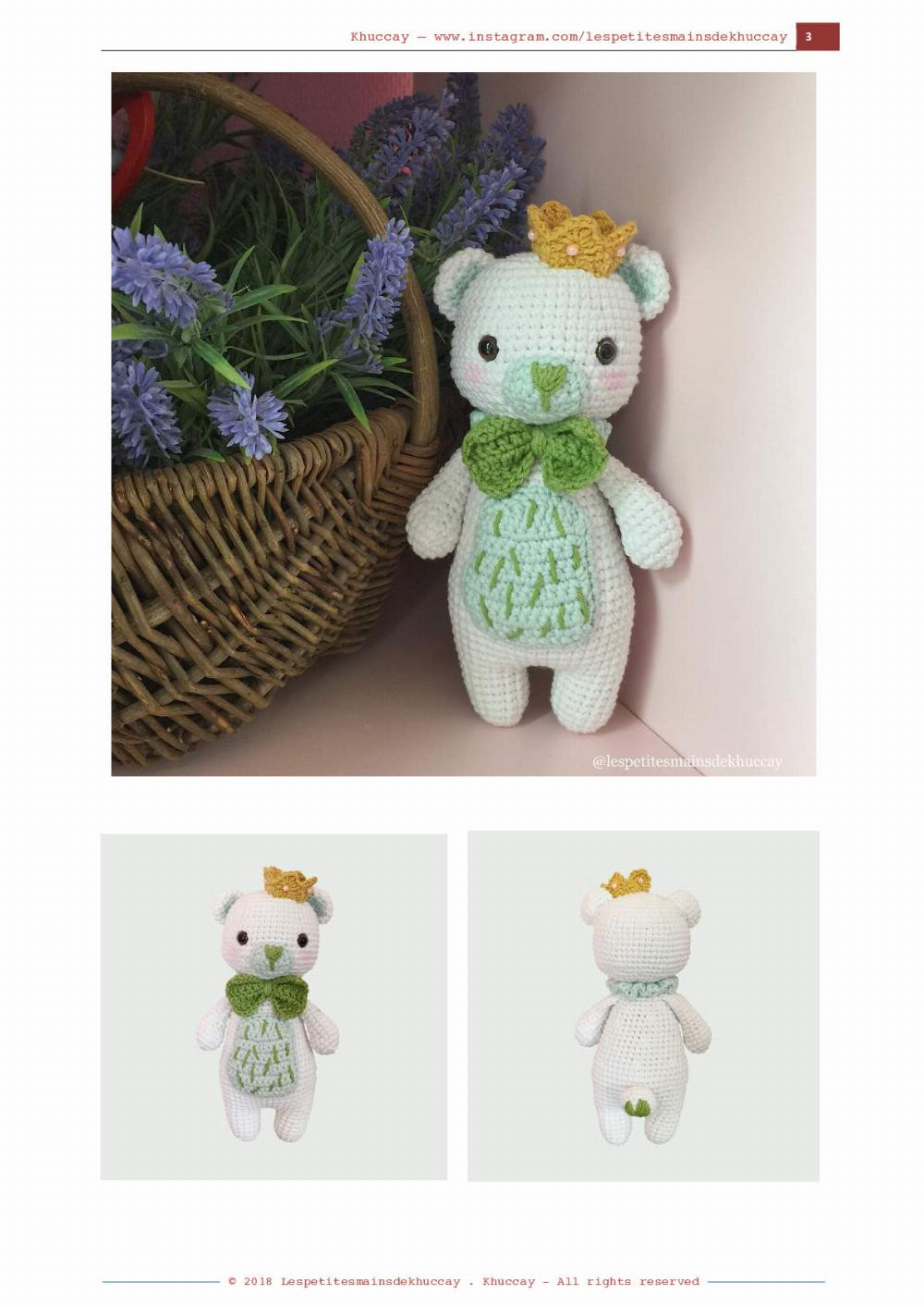 crochet pattern rupert the little bear