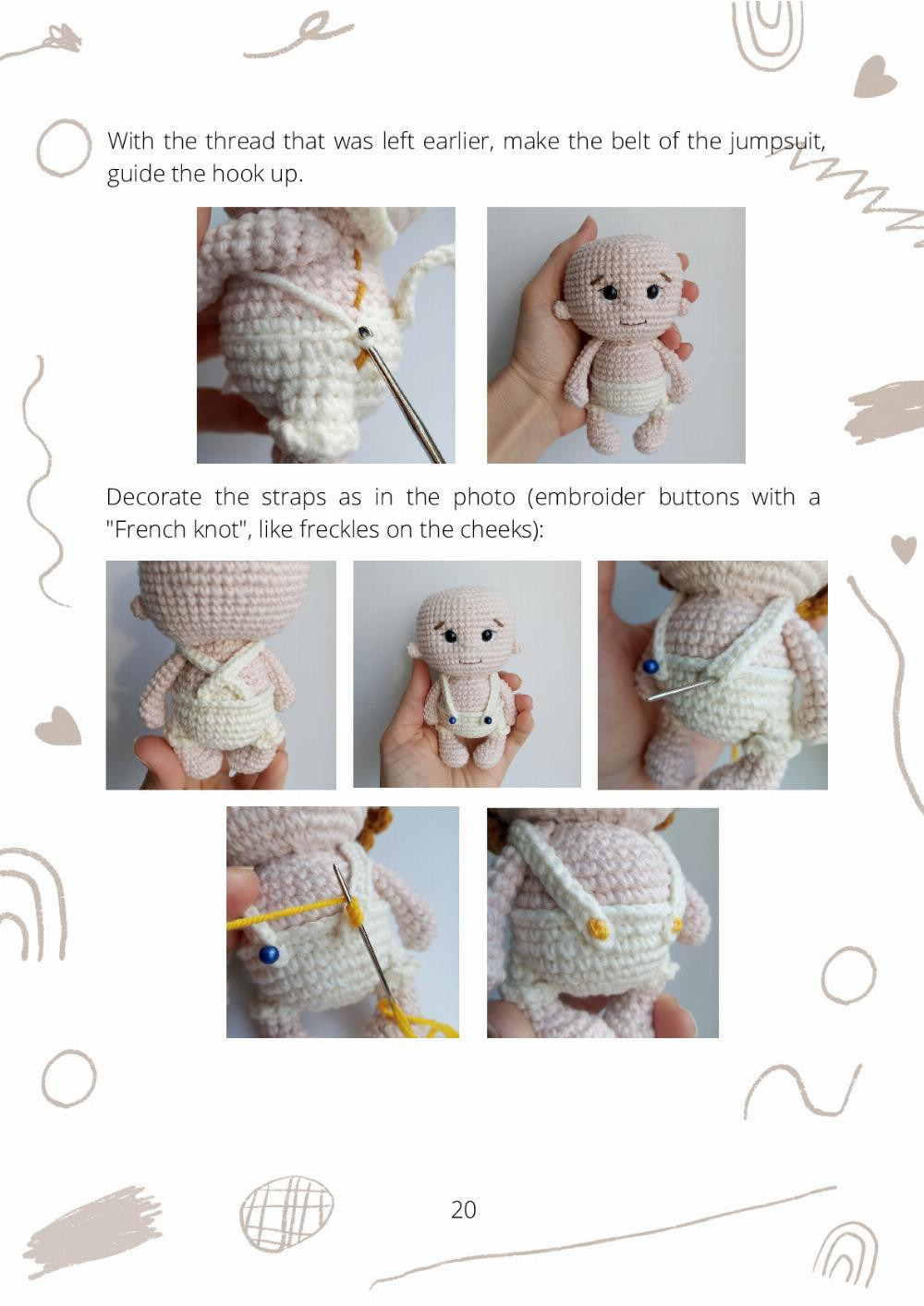 CROCHET TOY PATTERN ANGEL (CUPID)