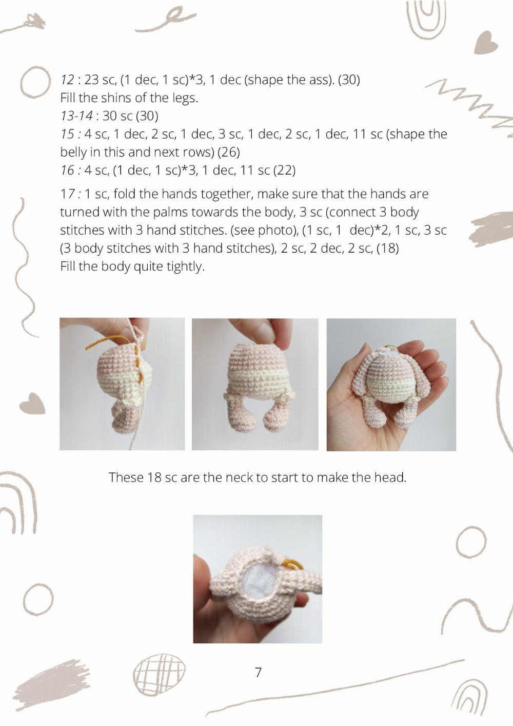 CROCHET TOY PATTERN ANGEL (CUPID)