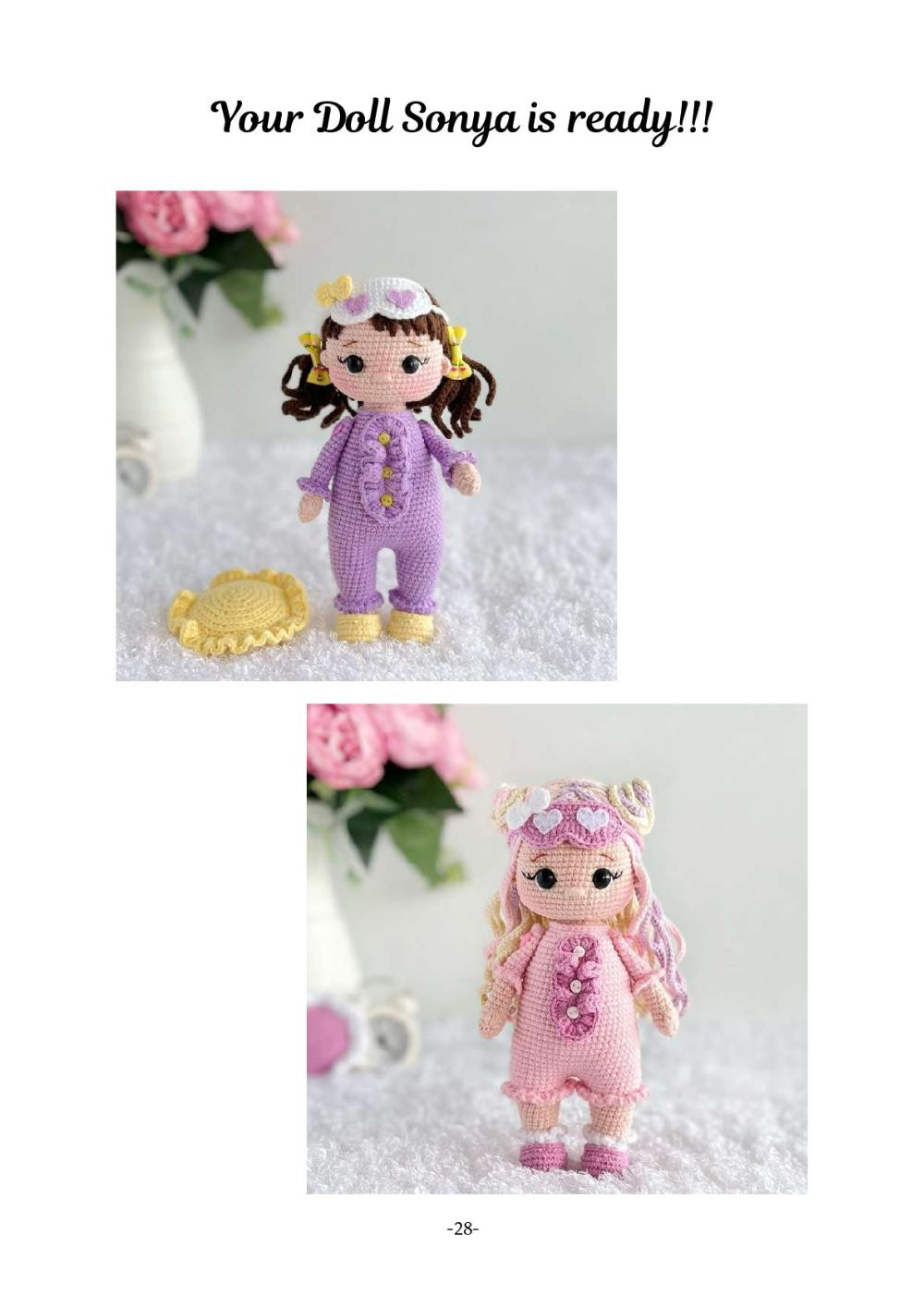 crochet toy pattern doll sonya