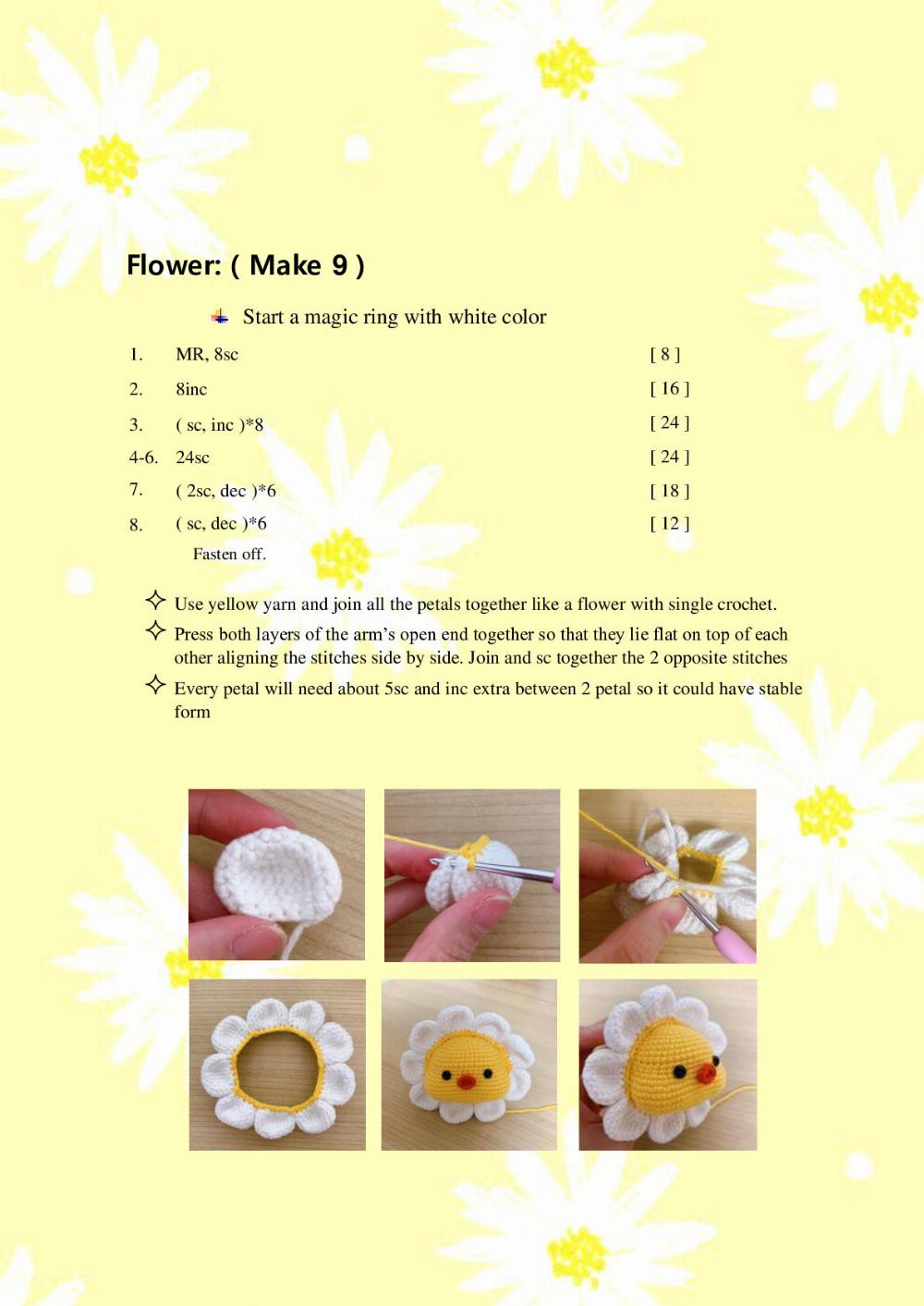 daisy the duck crochet pattern