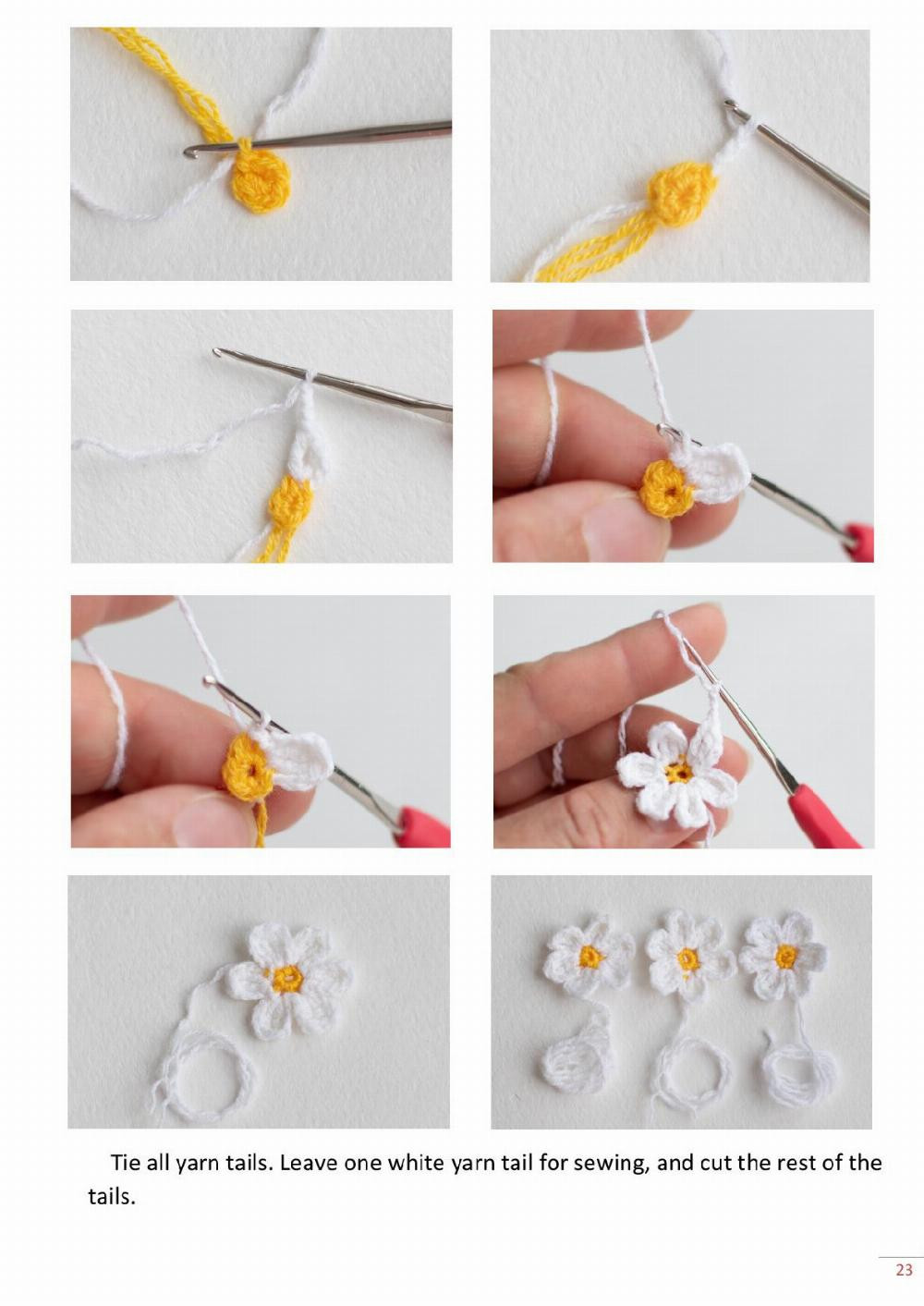 dandelions in a mug and a watering can crochet pattern