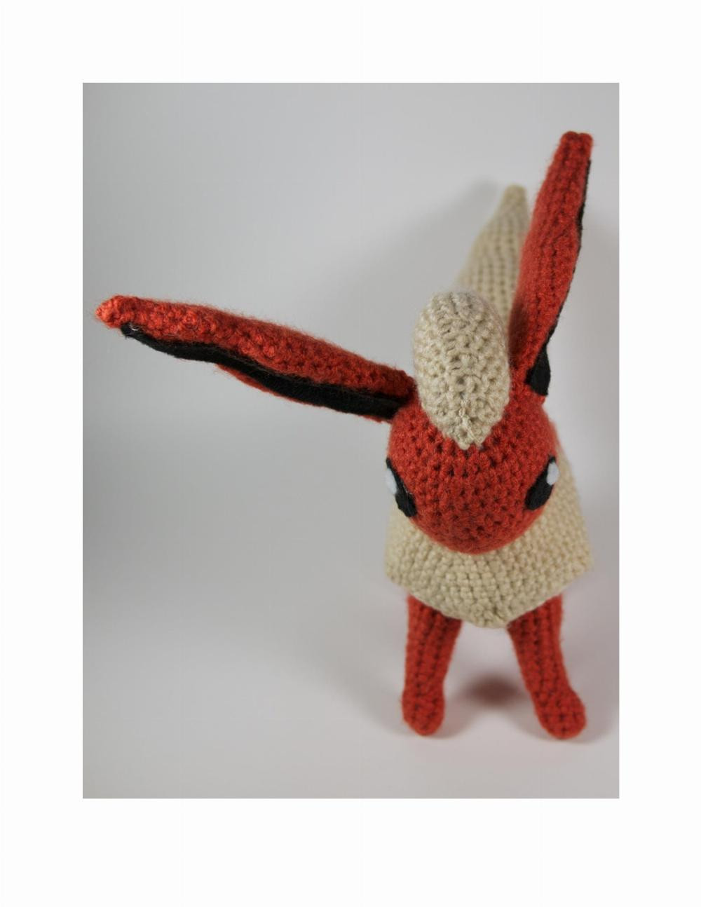 Flareon crochet pattern